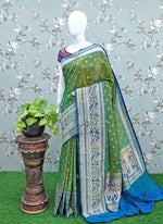 Load image into Gallery viewer, Beautiful Double Shade Paithani Pattu Saree
