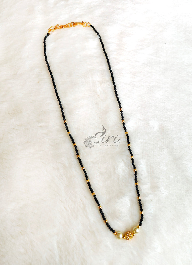 Beautiful Simple Black Spinels Mangalsutra