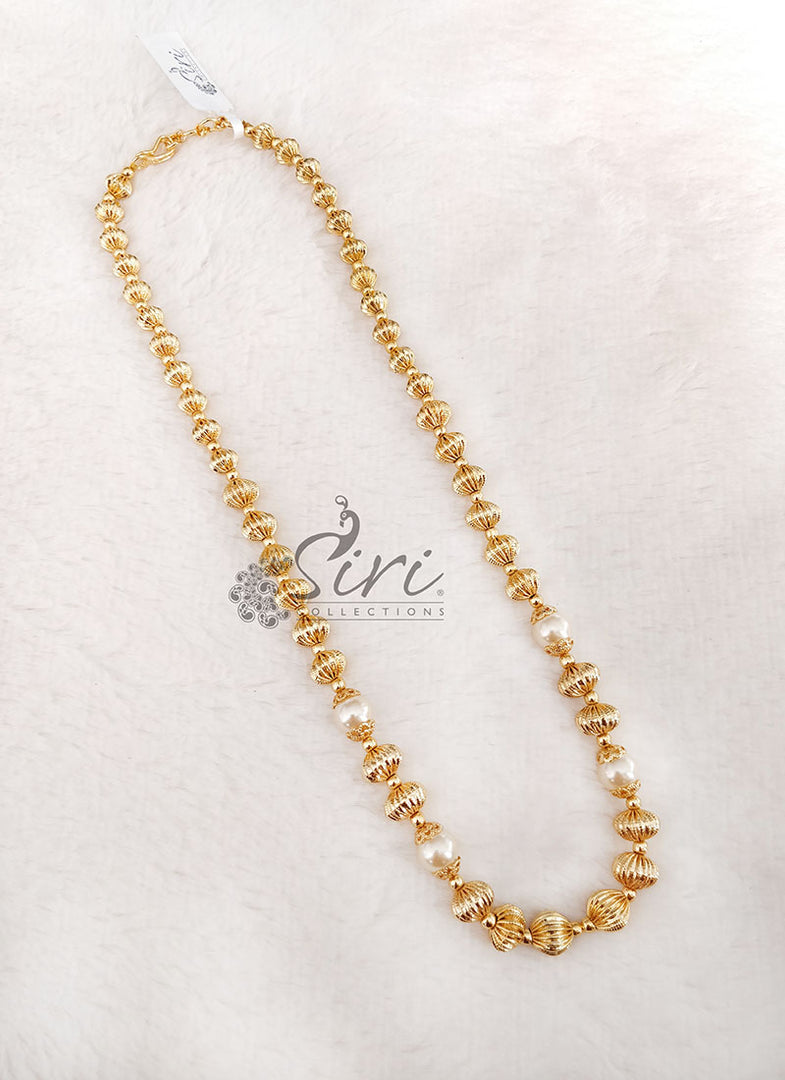 Simple Chain Necklace in Gold Micro Polish