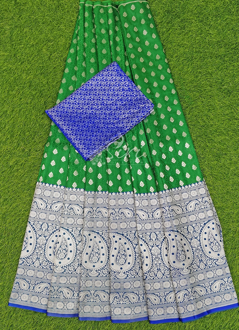Beautiful Designer Banarasi Silk Lehenga Set